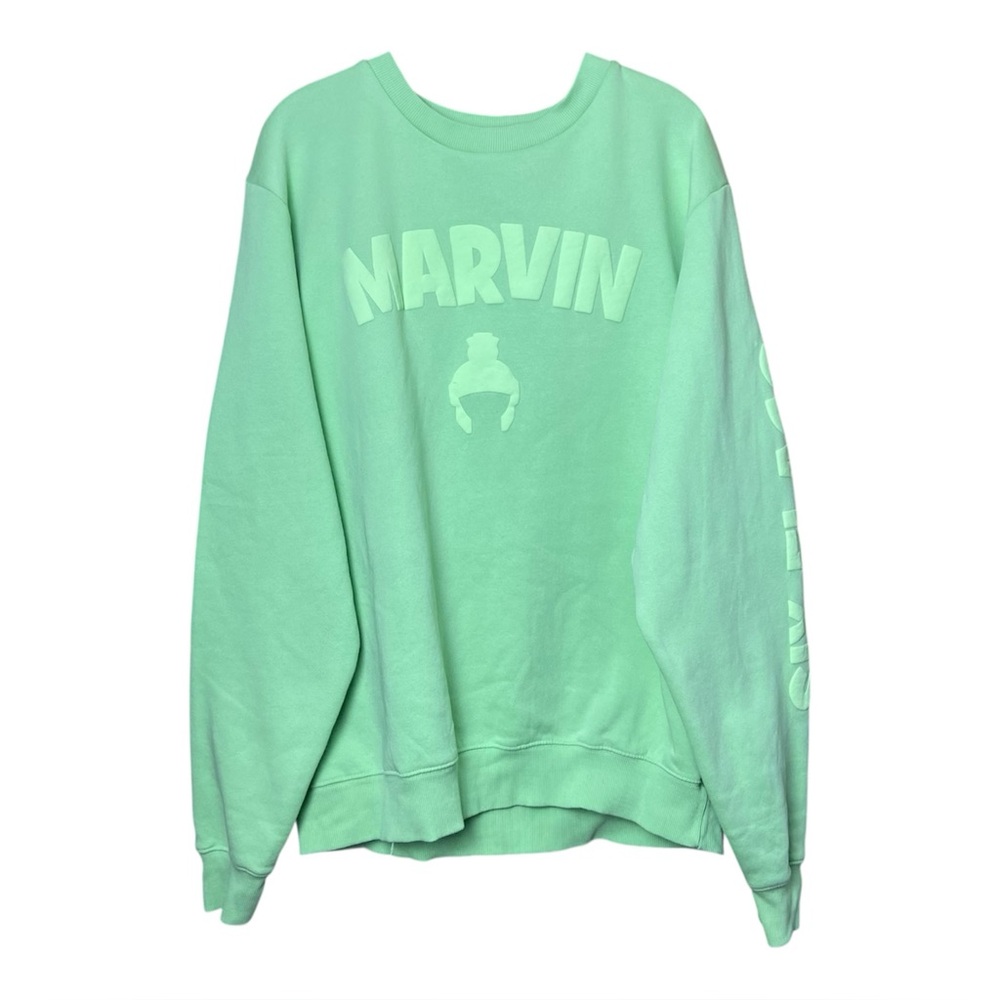 Six Flags Magic Mountain Looney Tunes Marvin The Martian Pullover Sweatshirt L